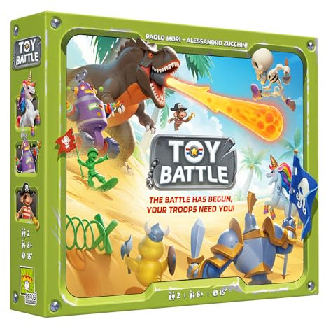 Repos Production | Toy Battle | Board Game | Ages 8+ | 2 Players | 30+ Minutes Playing Time