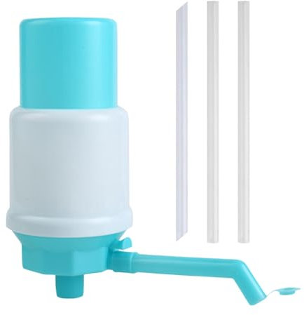 Water Water Manual Pump - Thick, Odorless Water Bottle Pump | Portable Manual Pressure Fountain | Litre Water Dispenser for Adjustable Tube Length
