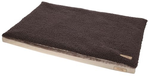 Kerbl Pet Multifunktionsmatratze für Hunde, Orthopädisch, Integrierte Inkontinenzauflage, Memory-Foam, Bezug waschbar, Beige|Braun, 120x 72x7 cm
