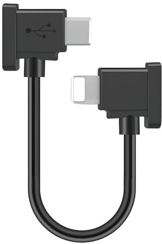 LEMLIN USB C auf IOS-Telefon Kabel, Drohnen-Adapter, 15 cm Fernbedienungs Kabel für Typ-C auf IOS-Telefon, Kompatibel mit DJI Mavic Air 2 und iPhone-Gerät