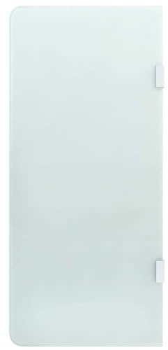 Myheimly Urinal-Trennwand Wandmontage 90x40cm Hartglas Urinaltrennwand Schamwand Pissoir Urinalwand WC Sichtschutz Wand Durchscheinend
