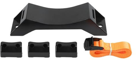 Kivivaka ABS für Kunststoff-Wandmontage, Gasflaschenhalter, Wohnmobil, Wohnwagen, sichere Befestigung mit verstellbarer Schnalle und Riemen, 5 kg, für LPG für Tank, Installation, Orange