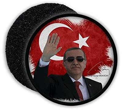 Copytec Patch Recep Tayyip Erdogan Türkei Türkiye Präsident Fahne Türken Istanbul Stolz Flagge Osmane Aufnäher #20774