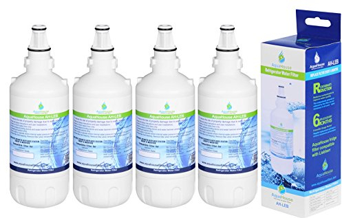 AquaHouse Wasserfilter kompatibel mit Liebherr Kühlschrank Filtermodellen: 7440002, 7440000, 7731240, CNES (4 Packung)