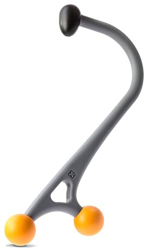 TriggerPoint AcuCurve Massagestick, Gezielte Hals-, Rücken- und Schulter-Massage, Ergonomisch Bewegliches Design, Grau, 16.5/42cm