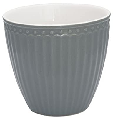 GreenGate - Tasse, Latte Cup - Alice - Porzellan - Stone Grey - 300 ml