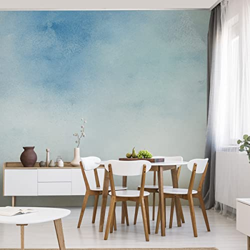 Muralo VLIES FOTOTAPETE 135x90 TAPETE Wandtapeten Ombre Dekorfarbe Blau Beige Wohnzimmer Schlafzimmer Moderne Wandbilder XXL Wand Dekoration Abstrakt Luxus Br. 135 cm x Hö. 90 cm