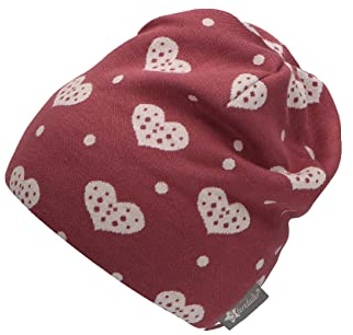 Sterntaler Mädchen Slouch-beanie Herzen Mütze, Rosa, 49 EU