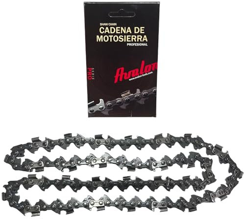 Cadena de Motosierra Avalon Procut paso de cadena 3/8 Perfil Normal galga 058 - 1.5 mm Diente Redondo, 68 eslabones, para un longitud de corte de 45cm.