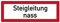 Aufkleber Hinweis „Steigleitung nass“ Brandschutz Schild Folie selbstklebend ähnl. DIN 4066 | 297x105mm Made in Germany