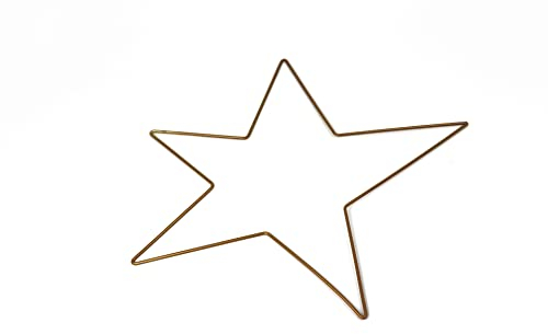 Voss Deko-Stern Gold 60x 55 cm zum Hängen Weihnachtsstern Metall Dekoration