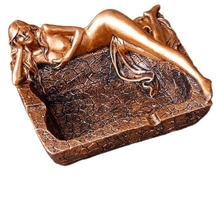 XIAOXIN Nützlicher Harz-Aschenbecher Harz-Aschenbecher Praktischer guter Glanz Harz-Aschenbecher Sexy Frauen-Form-Aschenhalter-Behälter