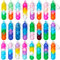 HOUT Lot de 24 sacs de fête unisexes pour enfants – Jouets Pop Popit Poppets pour adultes – Soulagement de l'anxiété pour enfants – Porte-clés de fête – Cadeaux pour étudiants de la part des