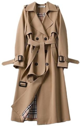 HEAITHpool Gabardina para mujer, estilo coreano, estilo coreano, estilo británico, para primavera y otoño