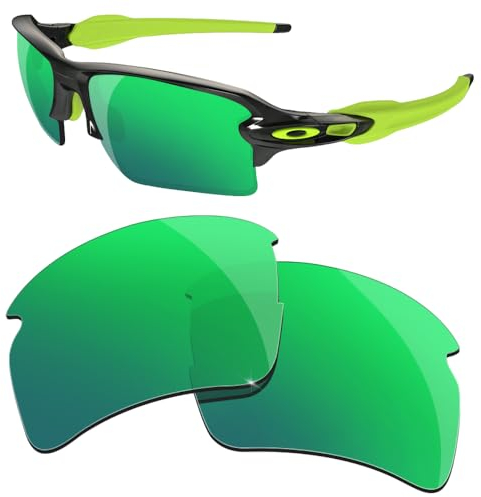 HiCycle2 Lentes de repuesto polarizadas de espejo para Oakley Flak 2.0 XL, Green, Adultos unisex