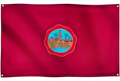 Runesol Cordoba Flagge, 91x152cm, 4 Ösen, eine in jeder Ecke, Spanische Regionalflagge, Córdoba Flagge, Spanien Fahne, Premium-Flaggen für drinnen und draußen, Banner, lebendige Farben