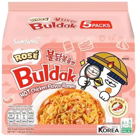 Samyang Buldak Hot Chicken Rose 5x 140g