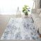 Xfrog Washable Rugs Small Non Slip Abstract Area Rugs Modern Carpet for Living Room Soft Short Pile Floor Carpet Washable Rug Grey Door Mat for Entrance Kitchen Bathroom Hall 80x150CM
