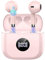Wireless Earbuds, Bluetooth 5.4 Headphones in Ear with 4 ENC Noise Cancelling Mic, Bluetooth Earbuds 40Hrs Playtime, Wireless Earphones HiFi Stereo Deep Bass, IP7 Waterproof, USB-C Fast Charge Pink