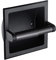 Eingezogener Toilettenpapierhalter Edelstahl Wandmontage Toilettenrollenhalter Badezubehör schwarz, Toilettenrollenhalter