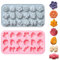 2 Stück Silikon Pralinenform Silikonformen Backen, 3D Schokoladenformen DIY Blumen Schmetterling Blätter Fondant Formen Silikonform für Süßigkeiten, Bonbons, Eiswürfeln, Kekse und Gelee(1)
