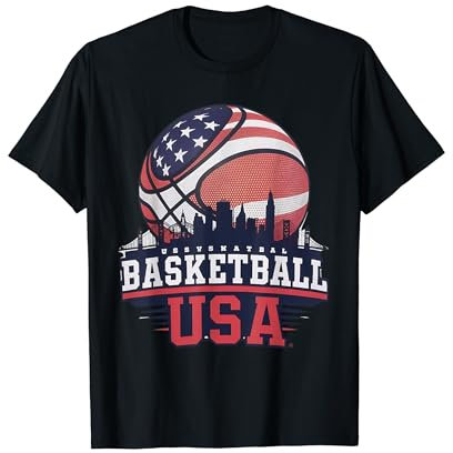 Basketball USA unterstützen das Team-T-Shirt USA Flag Dream T-Shirt