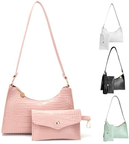 GoPaw UmhäNgetasche Mit Krokodilmuster,Krokodil-UmhäNgetasche,UmhäNgetasche Aus Krokodilleder,Handtasche Klein,Tasche Damen Klein