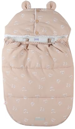 NOUKIE'S - Babynest wasserabweisend - beige - Motiv Savanne - bis 6 Monate