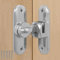 Serratura per Porta, 90/180 Scorrevole Chiusura per Porte Scorrevoli, Fienili, Bagni, Finestre, Cucine, Ecc (Argento)