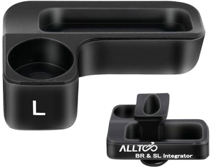alltoo XTR/XT/SLX/DEORE Freno Adaptador de palanca de cambios integrado para SRAM Matchmaker Montaje en palanca de cambios para freno Shimano I-Spec EV (izquierda)