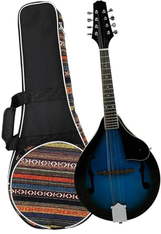 Professionell Mandoline Instrument 8-saitige Mandoline-Gitarre A-Stil Palisander-Griffbrett Mandoline Anfänger Erwachsene Musikinstrument Mit Zubehör
