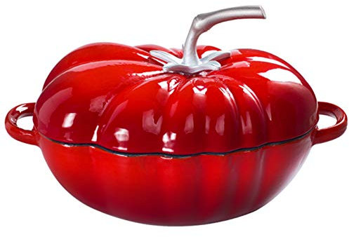 XAoSCd Pumpkin Casserole Dish With Lid Enameled Cast Iron Dutch Oven Non Stick Pan Pumpkin Stew Soup Stock Pot Casserole Cookware Cooker Cooking Kitchen,