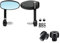 Motorrad Rückspiegel Für BM&W R1200GS Für Abenteuer 2009 F800 GS F650GS K 1200 S 800GS Motorrad Lenkerende Spiegel Universal Hinten(Multi-colored 2)