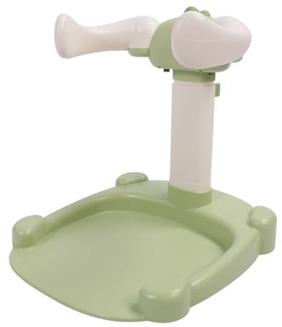 Baño de bebé con Soporte de Ducha, Torre de Ducha Ajustable y Base Antideslizante para Niños de Pie, Soporte de Pie para Niños Pequeños (Verde)