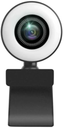 Uxsjakjsd Webcam PC Laptop 1080P Light Control Full HD 8MP Auto Focus Live Streaming Flexible with Microphone