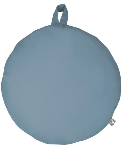 rucomfy Beanbags Indoor/Outdoor Circle Smarty Floor Cushion Kids Beanbag. Garden Play Cushion, Round Seat or Pillow. Water Resistant. D70cm (Seafoam Blue)
