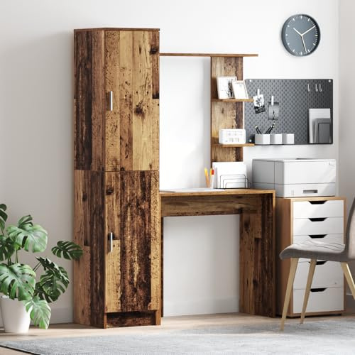 ZQQLVOO Schreibtisch mit Stauraum Altes Holz hochwertigem Holz flurschrank kommoden for Innenraum Wohnzimmer