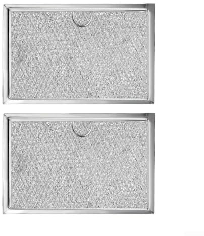 Aluminum Microwave Oven Filter For GE Cooktop Microwaves Reusable 12-Layer Grease Trap Screen For Fresh Air Circulation(2)