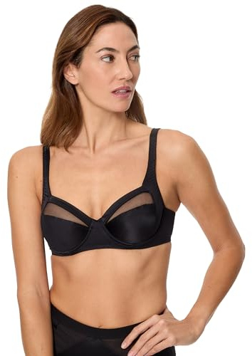 Playtex Bra Woman Perfect Silhouette Underwire Bra x1, Black, 42C
