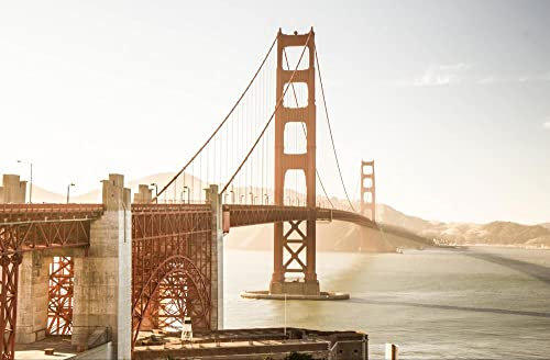 hansepuzzle 27946 - Golden Gate Bridge Puzzle 500 Teile | Orte Puzzle mit hochwertiger Puzzle Aufbewahrung: Kartonbox und wiederverschließbarem Beutel | Puzzle-Maße: 46 x 30 cm