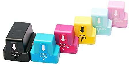 ABC Set 6X Alternativ Patrone für HP 363XL für Photosmart 3100 3108 3110 3110V 3110XI 3200 3210 3300 3310 8200 8250 C5100 C5140 C5150 C5170 C5175 C5180 C5185 C5190 C5194 C6100 C6150 C6160 C6170