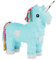 Alsino Pinata Geburtstagsdeko Einhorn Schlag-Pinata - Farbe: blau, Maße: 47 cm x 39 cm, leicht zu befüllen