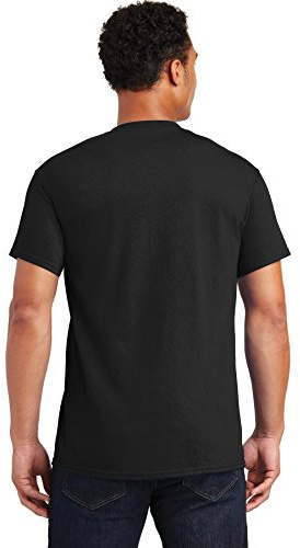 Gildan Mens Ultra Cotton T-Shirt Style G2000 T-Shirt, Black/red, XXL
