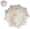 Snowkingdom Set di 12 tovagliette metalliche dorate in vinile laminato a foglia tonda, per tavolo da pranzo, tovagliette sfuse decorative per festa di Natale, matrimonio, festival