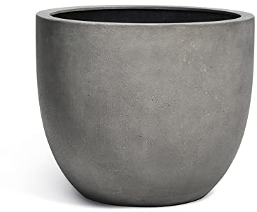 Eschbach® Pflanzkübel Egg Pot 70 Beton Grau Rund XXL * 65 x 65 x 54 cm * 10 Jahre Garantie