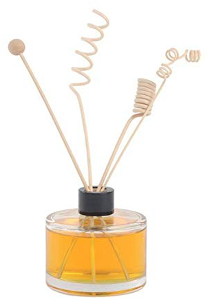 100ml flacon diffuseur rond vide en verre transparent rechargeable pour aromathérapie accessoires de parfum utilisation pour bricolage bâtons de diffuseur d'huiles essentielles décoration artisanale