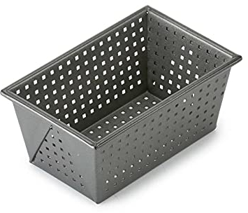 Betty Bossi Brotbackform Knusper im 2er Set - Kastenbackformen mit gelochter Struktur für 2 knusprige Brote auf einmal Selbstgemacht Antihaft-Beschichtung Aluminium