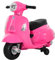 HOMCOM Moto Elettrica per Bambini 6V con Licenza Ufficiale Vespa Batteria, Motorino Elettrico per Bambini da 18-36 Mesi con Fari e Clacson, 66.5x38x52cm, Rosa