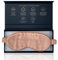 Andromeda Schlafmaske aus 100 % natürlicher Bio-Seide | Schlafmaske mit Verdunkelung zum Schutz der Augen vor Licht | Augenschutz zum Schlafen auf Reisen | Geschenk für Damen und Herren | Roségold