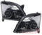 Johns, Scheinwerfer Satz passend für Opel Vectra Scheinwerf. Set C 2002-2005 schw. H7/H7 klarglas li re
